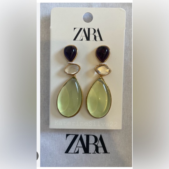 Zara Jewelry - TEARDROP DROP EARRINGS GOLDEN